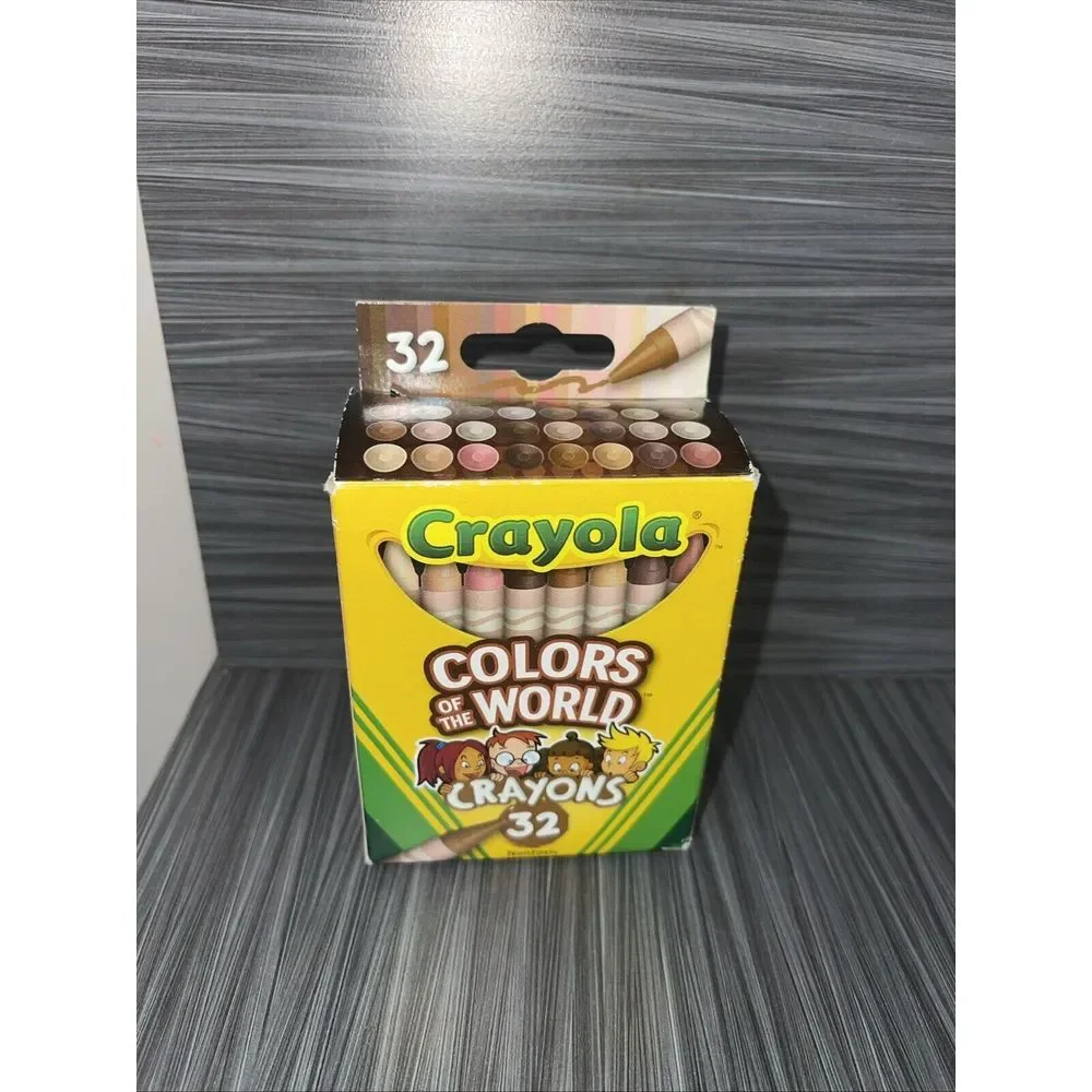 NEW 32 pk Crayola Colors of the World Crayons Skin/Hair/Eyes‎ NONTOXIC B-X